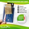 EcoEarth Passport & Identification Card Holders with Soft Edge (Clear, 4x6 Inch, 50 Pack), Extra Large Vertical ID Holder, Zipperless Plastic Name Badge Holders - Image 4