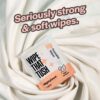 MightyGood. Wipe That Tush On-The-Go Flushable Wipes - 1 pack, 30 individually Wrapped Wipes, Fragrance Free - Extra Large & Soft - Hypoallergenic & Fragrance Free With Aloe & Vitamin E - Plant-Based - Image 4