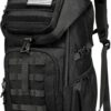 Wotony Tactical Assault Pack Backpack Molle Military Backpack Outdoor Hiking Camping Rucksack Waterproof backpack for men (Black, 25L)