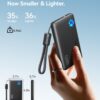 INIU Portable Charger, Ultra Slim 10000mAh 45W PD Power Bank, USB C in&Out Fast Charging Battery Pack, Travel Essential Phone Powerbank Compatible with iPhone 17 16 15 Samsung S22 S21 Google iPad etc - Image 2