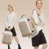 LOVEVOOK Large Travel Backpack for Women, TSA Carry on Backpack for Airplanes, 40L Personal Item Travel Bag for Women fits 17" Laptop,Waterproof Carry on Bag Airplane Approved with 3 Packing Cubes - Image 2