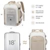 LOVEVOOK Large Travel Backpack for Women, TSA Carry on Backpack for Airplanes, 40L Personal Item Travel Bag for Women fits 17" Laptop,Waterproof Carry on Bag Airplane Approved with 3 Packing Cubes - Image 6