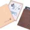 WANDERINGS Leather Travel Wallet with Passport Holder - 5.5" x 4" - Genuine Leather Case with RFID Blocking for Men and Women - Folding Wallet for Passports - Image 5