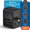 Ceptics Universal Travel Adapter, 35W International Power Adapter with PD & QC 3.0 Dual USB-C, 3 USB Travel Adapter Worldwide, Type I C G A Outlets 110V 220V A/C - EU Euro US UK (11-KU) - Image 2