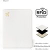 Passport Holder for Travel Essentials,RFID Blocking Passport Cover Case for Travel Accessories,Travel Wallet for Women Men (Cream) - Image 3