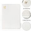 Passport Holder for Travel Essentials,RFID Blocking Passport Cover Case for Travel Accessories,Travel Wallet for Women Men (Cream) - Image 5