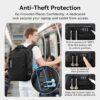 CROSSGEAR Large Travel Backpack Waterproof Laptop Bag Airline Approved Business Office Work Computer Casual Daypacks TSA Lock Anti-Theft Bookbag with USB Port Fit 17.3 inch Laptops for Men Women - Image 2