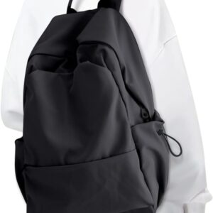 Black Backpack for Women Small Backpacks for School Bag School Backpack for College Bookbag for Women Waterproof Gym Backpacks for Men Book Bags