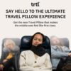 trtl Pillow - Scientifically Proven, Super Soft Neck Support Travel Pillow - Lightweight and Machine Washable - Ergonomic Design for Traveling on Airplanes, Cars, and Trains - Grey - Image 2