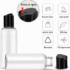 5 Pack 3.4 oz Travel Bottles for Toiletries TSA Approved Leakproof Plastic Empty Travel Size Bottles Containers with Labels - Image 2