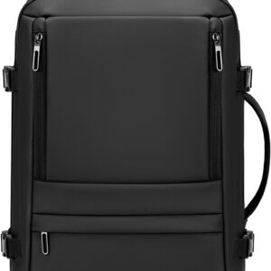 Carry On Travel Backpack for Airplanes | 35L Suitcase Backpack Luggage Business Weekender Bag - Expandable Travel Carry On Flight Approved for Men Women - Black