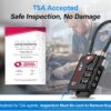 TSA Approved Cable Luggage Locks, Re-settable Combination with Alloy Body - Image 2