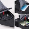 WATERFLY Crossbody Sling Backpack Sling Bag Travel Hiking Chest Bag Daypack (Black) - Image 4