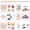 BAGAIL 8 Set Packing Cubes Luggage Packing Organizers for Travel Accessories-Cream - Image 4