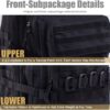 Military Tactical Backpack 45L Large Tactical Backpack for Men, Hiking Rucksack With Bottle Holder - Image 6