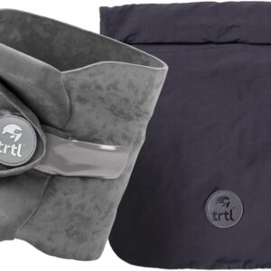 trtl Pillow - Scientifically Proven, Super Soft Neck Support Travel Pillow - Lightweight and Machine Washable - Ergonomic Design for Traveling on Airplanes, Cars, and Trains - Grey