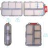 1Pack Travel Pill Organizer - 10 Compartments Pill Case, Compact and Portable Pill Box, Perfect for On-The-Go Storage, Pill Holder for Purse Gray - Image 3