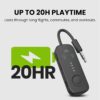 Avantree Relay - Airplane Bluetooth 5.3 Adapter with Qualcomm aptX Adaptive, Supports 2 AirPods or Headphones, 20Hr Playtime, 3.5mm AUX Wireless Audio Transmitter for Travel Flight, Airline, Gym - Image 8