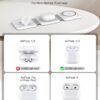 Charging Station for Apple Multiple Devices - 3 in 1 Foldable Magnetic Wireless Charger Dock - Travel Charging Pad for iPhone 16 15 14 13 12 Pro Max Plus Watch & Airpods - Image 5