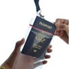 Passport Holders - 2 Pack - Heavy Duty Water and Tear Resistant Resealable Sleeves & Premium Breakaway Lanyard - 4X6 Insert for Vaccination Cards, Cruise, Travel, and Beach Vacation Documents (Black) - Image 5