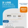 Ceptics 35W Universal Travel Adapter Kit – 2 USA sockets, USB-A, USBC, 1x PD 35W USB-C and USBC Cable, Surge Protected, Plugs for EU, UK, China, AU, Japan - for Laptop, Phone, Camera-ETL Tested - Image 8