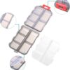 1Pack Travel Pill Organizer - 10 Compartments Pill Case, Compact and Portable Pill Box, Perfect for On-The-Go Storage, Pill Holder for Purse Gray - Image 5