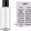5 Pack 3.4 oz Travel Bottles for Toiletries TSA Approved Leakproof Plastic Empty Travel Size Bottles Containers with Labels - Image 3