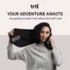 trtl Pillow - Scientifically Proven, Super Soft Neck Support Travel Pillow - Lightweight and Machine Washable - Ergonomic Design for Traveling on Airplanes, Cars, and Trains - Grey - Image 7