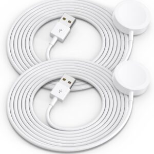 2Pack Upgraded for Apple Watch Charger USB Magnetic Wireless Fast iWatch Charger Portable Compatible with iWatch Ultra/Series 11/10/9/8/7/6/SE/SE2/5/4/3/2/1-[3.3FT]