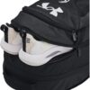 Under Armour Unisex-Adult Hustle 6.0 Backpack, (002) Black/Black/White, One Size Fits Most - Image 4