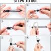 OneLeaf 30Pcs Cord Organizer, Silicone Cable Ties Reusable, Cord Ties for Electronics, Multipurpose Elastic Wire Ties, Travel Essentials for Cable Organizer, Wire Organizers for Fastening Cords - Image 8