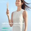 Aecooly Slim Portable Fan, Thin Handheld Fan, USB Rechargeable Mini Personal [24H Max Cooling Time], Battery Powered Small Foldable Pocket for Travel, Summer, Gifts for Women, Girls -Beige - Image 4