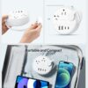 NTONPOWER Travel Power Strip, Travel Essentials, Cruise Essentials 3 Outlets 4 USB Ports(2 USB C), 4FT Wrapped Around Extension Cord for Travel Cruise Ship Beach Vacation Essentials White - Image 5