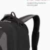 SwissGear 1186 Bungee Backpack, Black/Grey, 17-Inch - Image 4