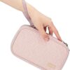 NISHEL Travel Cord Organizer Case, Double Layers Tech Electronic Bag, Essentials for Charger, Cable, Phone, Flash drive, Pink - Image 3