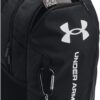 Under Armour Unisex-Adult Hustle 6.0 Backpack, (002) Black/Black/White, One Size Fits Most - Image 6