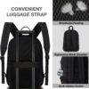 KEOFID Travel backpack for Men and Women, Anti Theft Laptop Backpack with USB Charging Port for Work, Large Bag for College, BLACK BOOK BAG FOR BOYS, GILRS Backpack,Water Resistent(Black) - Image 5