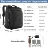 MATEIN Carry on Backpack, Extra Large Travel Backpack Expandable Airplane Approved Weekender Bag for Men and Women, Water Resistant Lightweight Daypack for Flight 40L, Black - Image 2