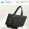 BAGSMART Expandable Tote Bag for Women, Puffer Work Tote Handbag, Quilted Carry-On Travel Gym Bag - Image 4