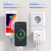2 Pack European Travel Plug Adapter, International Power Plug Adapter with 3 Outlets 3 USB Charging Ports(1 USB C), Type C Plug Adapter Travel Essentials to Most Europe EU Spain Italy France Germany - Image 6