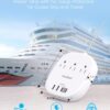 Flat Plug Power Strip, 6ft Ultra Flat Extension Cord - 3 Outlets 4 USB Ports (2 USB C) 22.5W/4.5A Desktop Charging Station, Power Strip No Surge Protection for Cruise Ship, Dorm Room Travel Essentials - Image 5