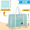 4PCS Foldable Travel Duffel Bag Tote Carry on Luggage Bag Spirit Airlines Personal item Sports Gym Bag Water Resistant Weekender Overnight Bags for Women and Men (Mix Colors) - Image 2