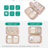 BAGSMART Electronics Organizer Travel Case, Cord Storage for Chargers Cables Phones, Compact Tech Accessories Pouch, Pink - Image 2