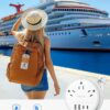 NTONPOWER Travel Power Strip, Travel Essentials, Cruise Essentials 3 Outlets 4 USB Ports(2 USB C), 4FT Wrapped Around Extension Cord for Travel Cruise Ship Beach Vacation Essentials White - Image 4