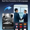 AI Translation Earbuds, Language Translator Earbuds Real Time for 144 Languages,audifonos traductores inglés español,Bluetooth 5.4 LCD Touch Screen Earphones,Ideal for Travel Business Learning - Image 4