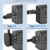 Universal Travel Adapter, 6.0A 30W 5 USB C/A Ports + AC Outlets International Power Adapter for All USB Devices, Type I C G A Plugs 110V 220V A/C, European Travel Plug Adapter for 200+ Countries - Image 4