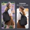 Black Backpack for Women Small Backpacks for School Bag School Backpack for College Bookbag for Women Waterproof Gym Backpacks for Men Book Bags - Image 2