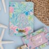 Lilly Pulitzer Vegan Leather Passport Holder, Cute Passport Cover, Travel Wallet with Credit Card Slots, Swizzle In - Image 4