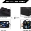 BAGSMART Toiletry Bag for Men, Travel Toiletry Organizer Dopp Kit Water-resistant Shaving Bag for Toiletries Accessories, Door Room Essentials, Black-medium - Image 3