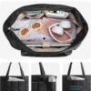 BAGSMART Expandable Tote Bag for Women, Puffer Work Tote Handbag, Quilted Carry-On Travel Gym Bag - Image 3